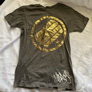 🐳 Grey and gold foil Step Boys T-shirt